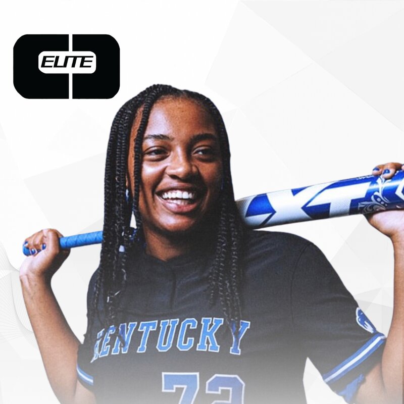 Addi Combs playing softball